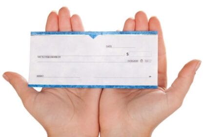 What does cashing a check mean?
