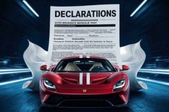 Auto Insurance Declarations Page