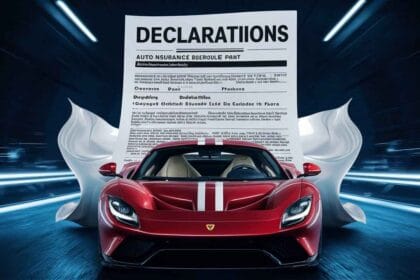 Auto Insurance Declarations Page